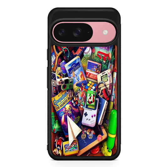 Mushup Game Vintage Google Pixel 9 Case | Google Pixel 9 Protective Rubber Case