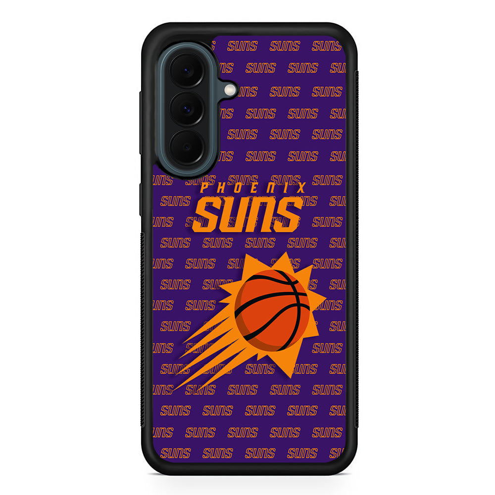 NBA Phoenix Suns Pattern Samsung Galaxy A37 Case | Samsung Galaxy A37 Rubber Phone Case