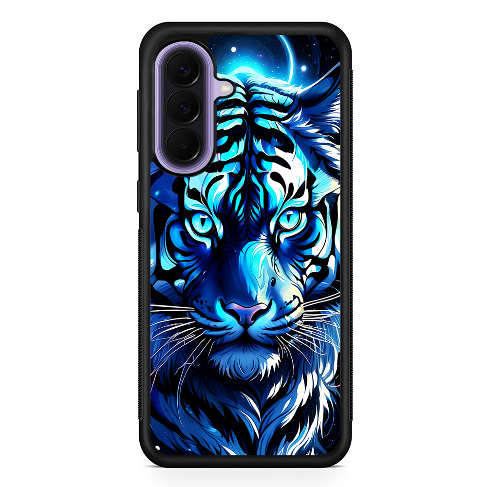 Blue Tiger Head Samsung Galaxy A57 Case | Slim Samsung Galaxy A57 Rubber Case