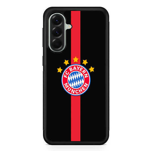 Bayern Munchen Stripe Red Samsung Galaxy A56 Case | Samsung Galaxy A56 Protective Rubber Case
