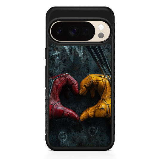Deadpool and Wolverine Symbol of Love Google Pixel 10 Pro XL Case | Slim Google Pixel 10 Pro XL Protective Case