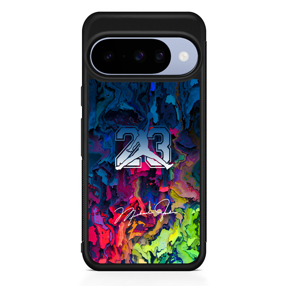 Air Jordan Colorful Exposure Cave Google Pixel 10 Case | Google Pixel 10 Rubber Protective Case