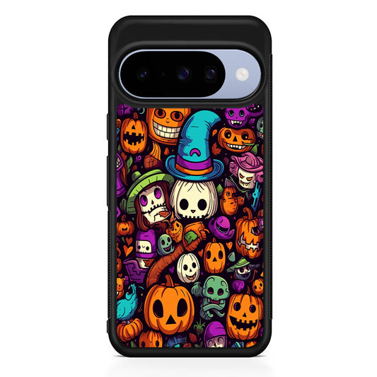 Horror Halloween Themed Google Pixel 10 Case | Google Pixel 10 Rubber Protective Case