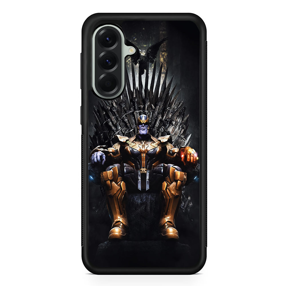 Thanos Sits On The Iron Throne Samsung Galaxy A56 Case | Samsung Galaxy A56 Protective Rubber Case