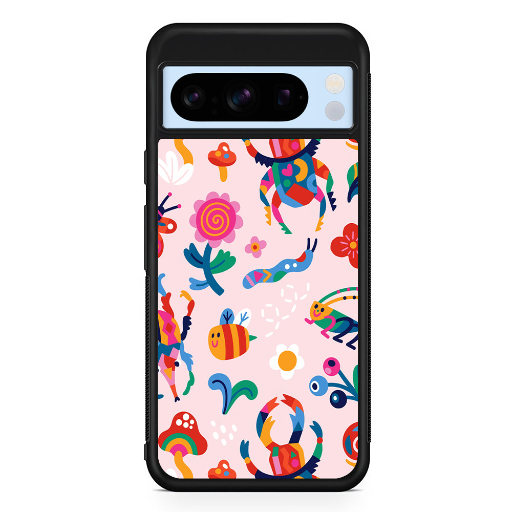 Bug Cartoon Aesthetic Google Pixel 8 Pro Case | Slim Rubber Case for Google Pixel 8 Pro