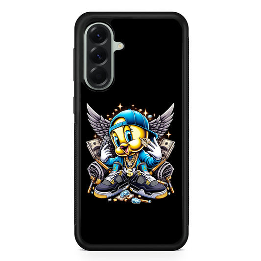Tweety Bird Rich Samsung Galaxy A56 Case | Samsung Galaxy A56 Protective Rubber Case