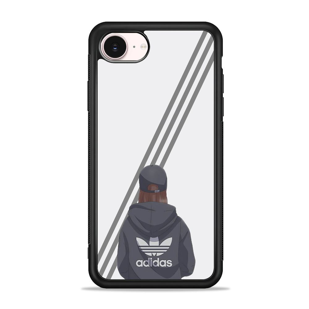 Adidas Girl Hype Stripe iPhone 17e Case - Silicone Case