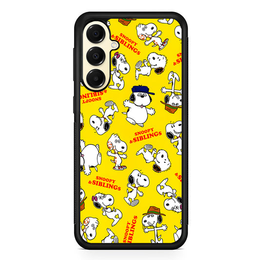 Snoopy and Siblings Dance Samsung Galaxy A16 Case | Slim Rubber Samsung Galaxy A16 Case