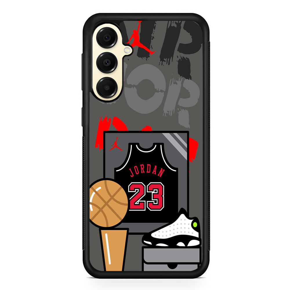 Air Jordan Trophy and Glory Samsung Galaxy A16 Case | Slim Rubber Case for Samsung Galaxy A16