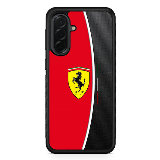 Ferrari Emblem Black Red Samsung Galaxy A36 Case | Slim Samsung Galaxy A36 Protective Case