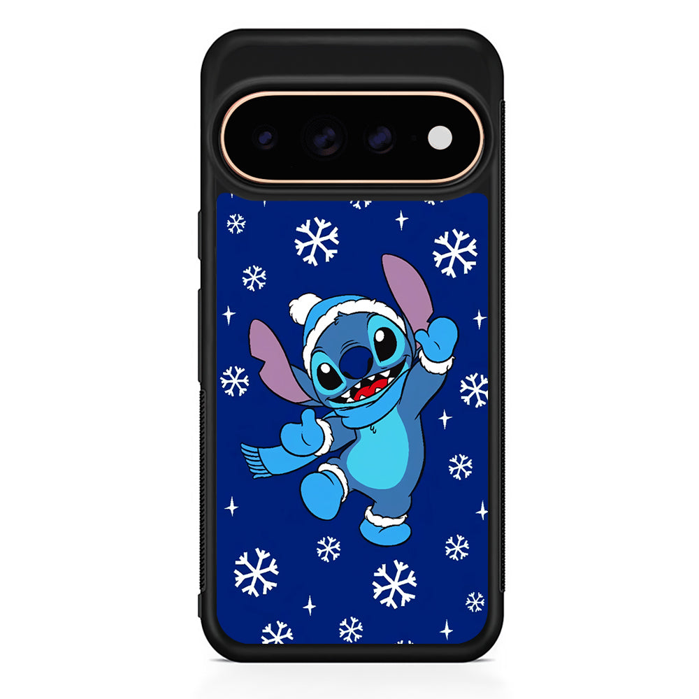 Stitch Navy Winter Google Pixel 11 Pro Case - Stylish Protective Phone Case