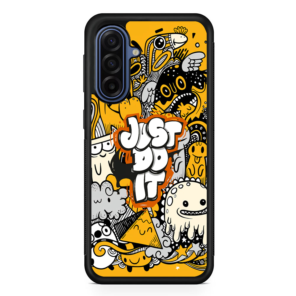 Nike Make Smile with Doodle Samsung Galaxy A17 Case | Samsung Galaxy A17 Protective Rubber Case
