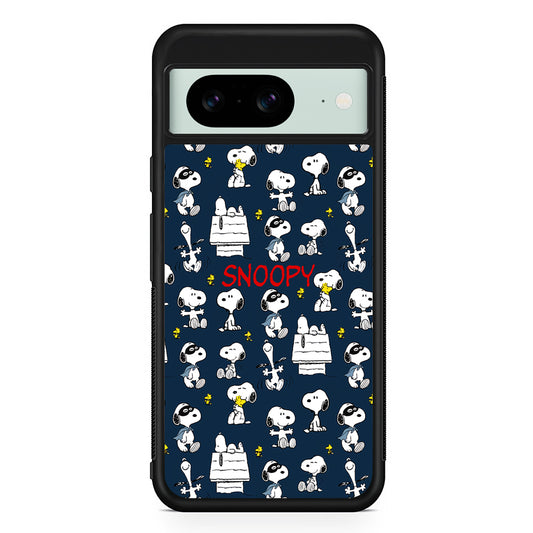 Snoopy All Activity Google Pixel 8 Case | Durable Protective Cover for Google Pixel 8