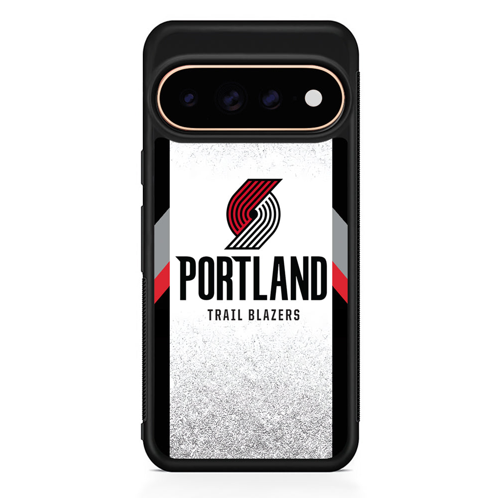 NBA Portland Trail Blazers Silver Google Pixel 11 Pro Case - Stylish Protective Phone Case