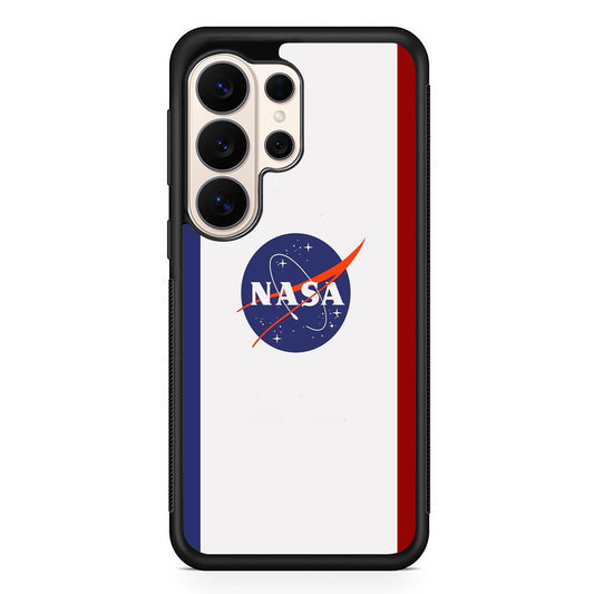 Nasa Stripe Blue Red Emblem Samsung Galaxy S26 Ultra Case | Durable Samsung Galaxy S26 Ultra Phone Case