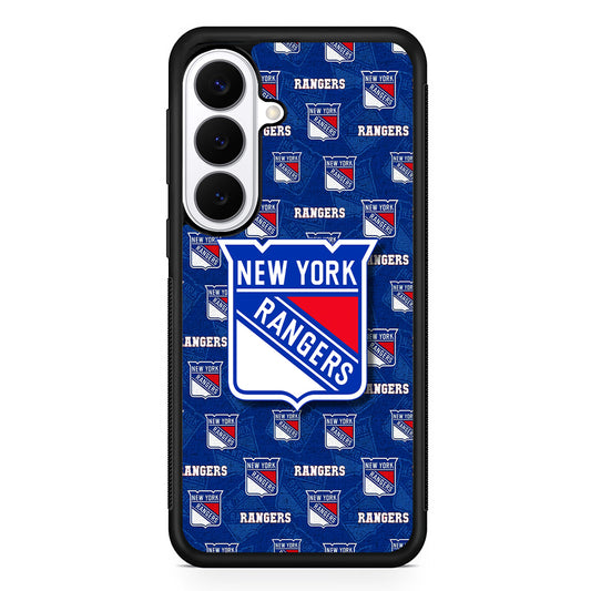 NHL New York Rangers Pattern Samsung Galaxy S26 Plus Case | Slim Protective Cover for Samsung Galaxy S26 Plus