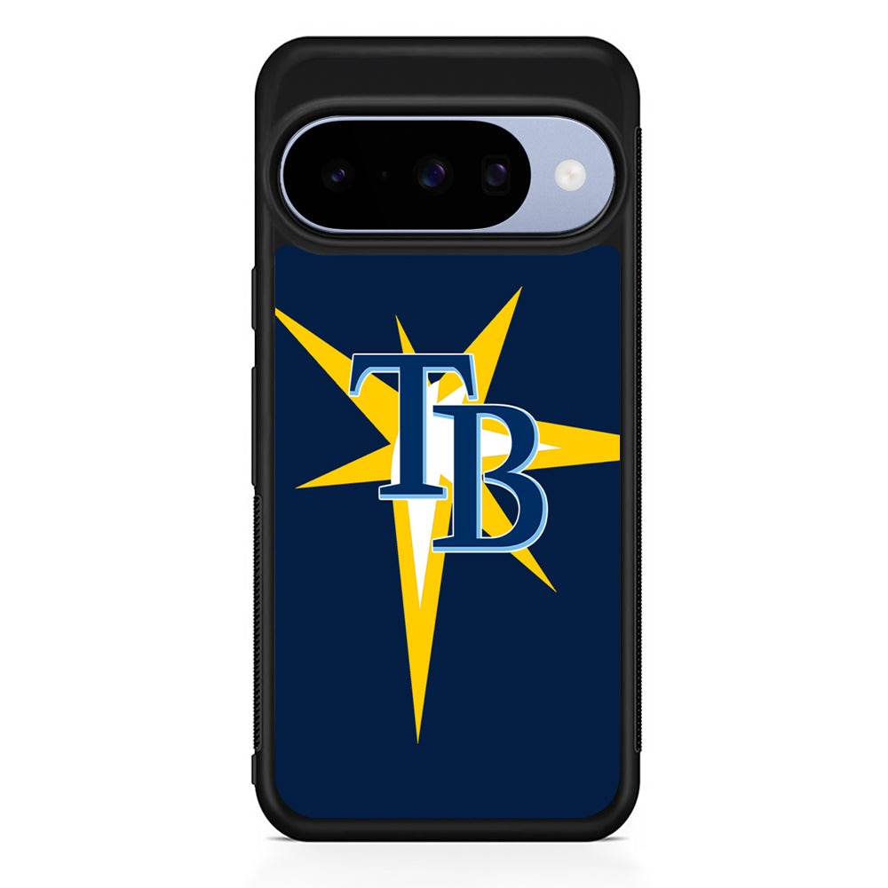 MLB Tampa Bay Rays Team Google Pixel 10 Case | Google Pixel 10 Rubber Protective Case