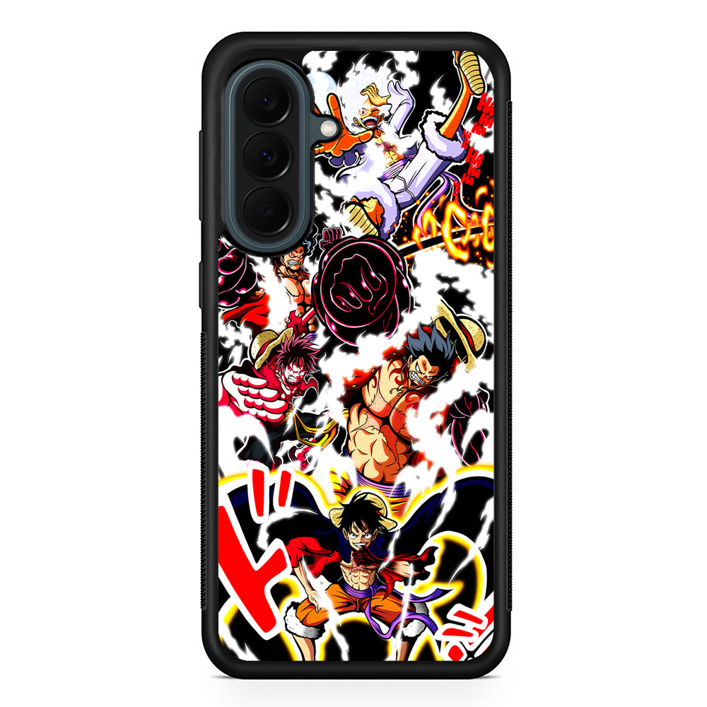 One Piece Luffy Gear Transformation Samsung Galaxy A37 Case | Samsung Galaxy A37 Rubber Phone Case