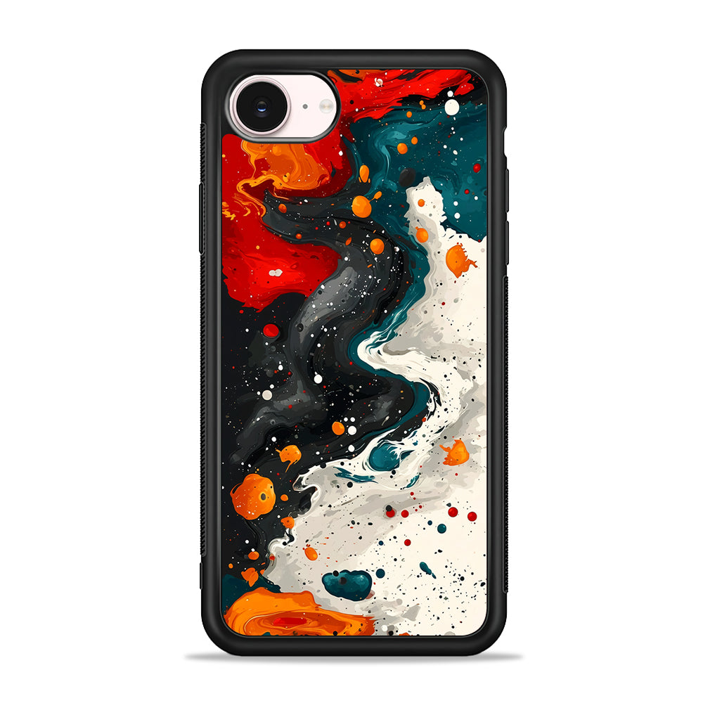 Liquid Abstract Painting Art iPhone 17e Case - Silicone Case