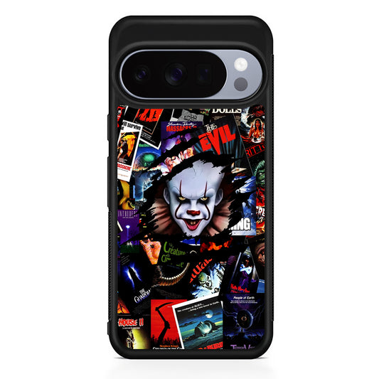 IT Clown Gaze From The Poster Google Pixel 10 Pro Case | Slim Google Pixel 10 Pro Rubber Case