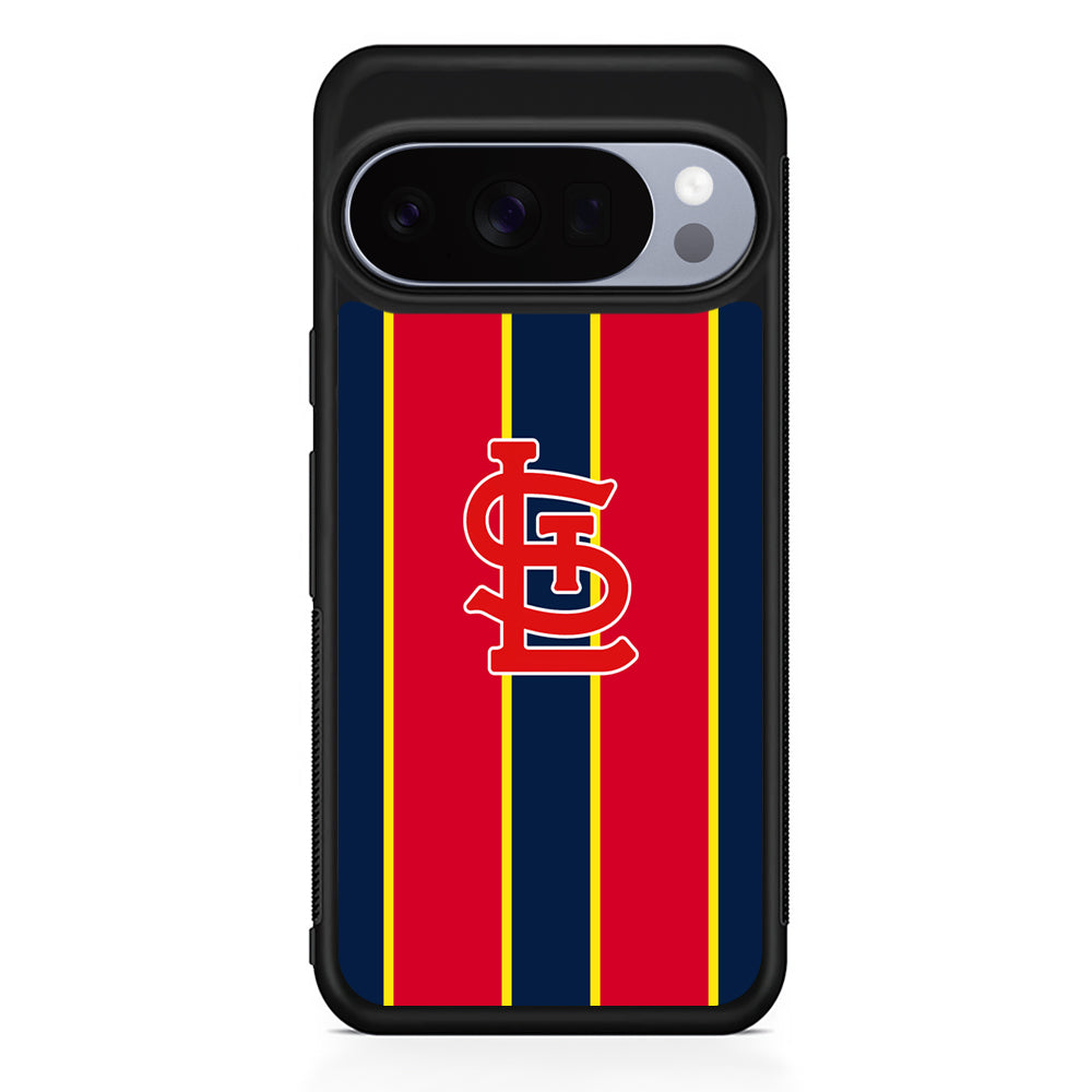 MLB St Louis Cardinals Logo Google Pixel 10 Pro Case | Google Pixel 10 Rubber Protective Case