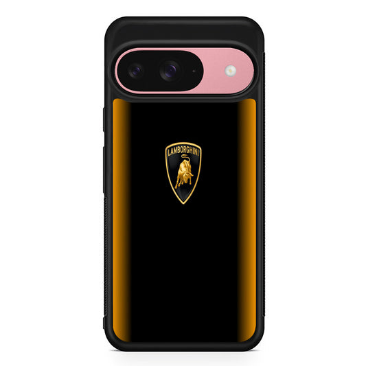 Lamborghini Stripe Gold Google Pixel 9 Case | Google Pixel 9 Protective Rubber Case