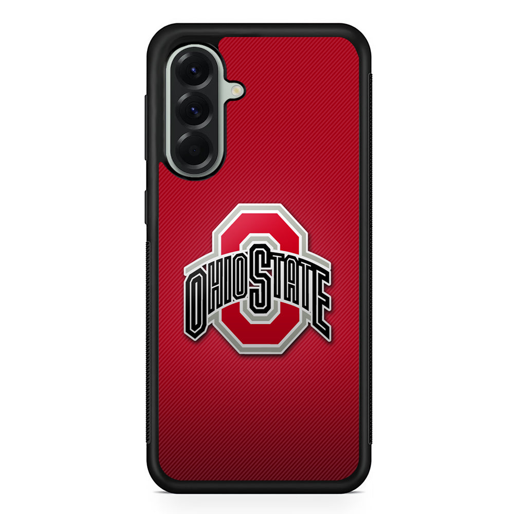Ohio State Logo Red Samsung Galaxy A56 Case | Samsung Galaxy A56 Protective Rubber Case