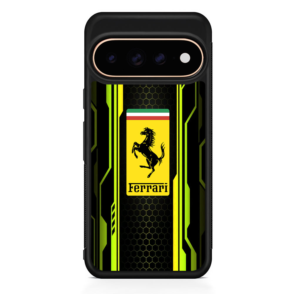 Ferrari Yellow System Line Google Pixel 11 Pro Case - Stylish Protective Phone Case