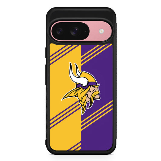 NFL Minnesota Vikings Logo Google Pixel 9 Case | Google Pixel 9 Protective Rubber Case