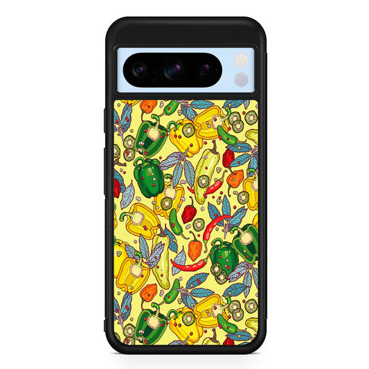 Healthy Vegetarian Food Google Pixel 8 Pro Case | Slim Rubber Case for Google Pixel 8 Pro
