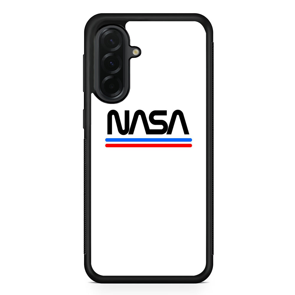 Nasa White Stripe Samsung Galaxy A36 Case | Slim Samsung Galaxy A36 Protective Case