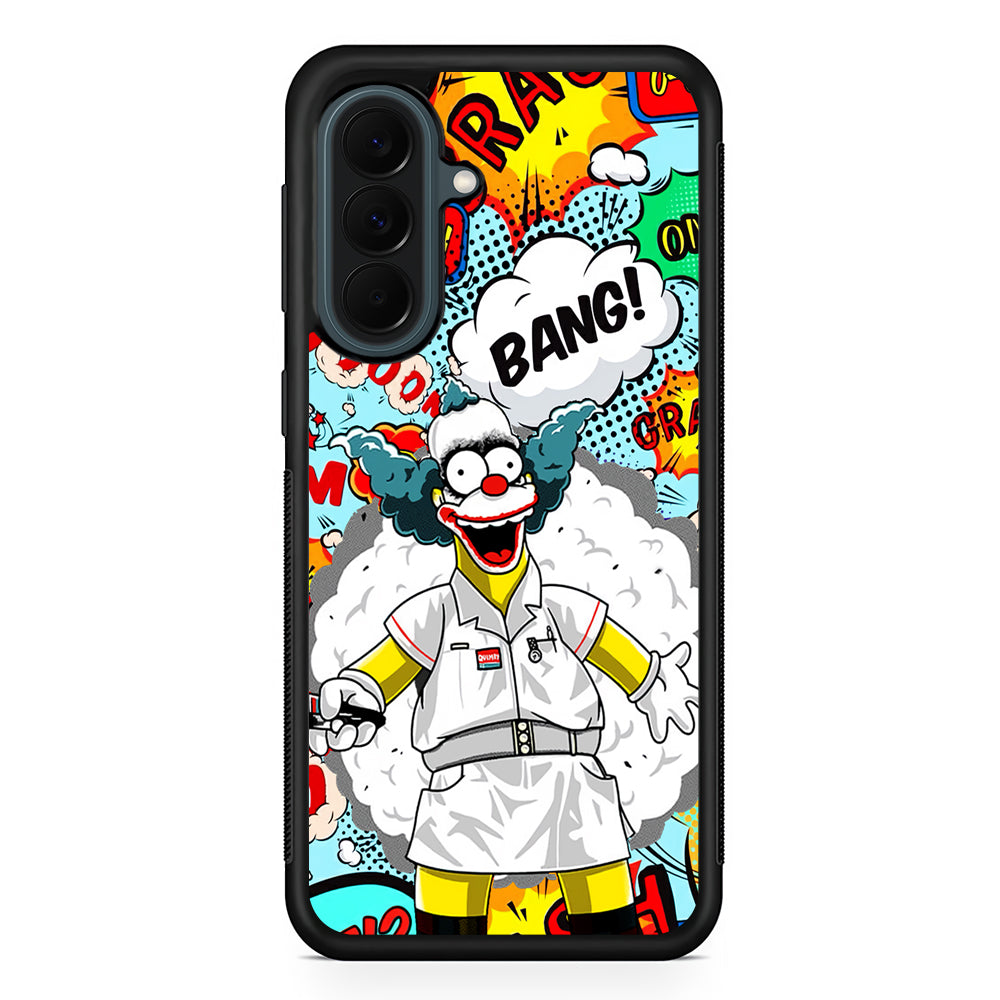 Homer Simpson Joker Bang Samsung Galaxy A37 Case | Samsung Galaxy A37 Rubber Phone Case