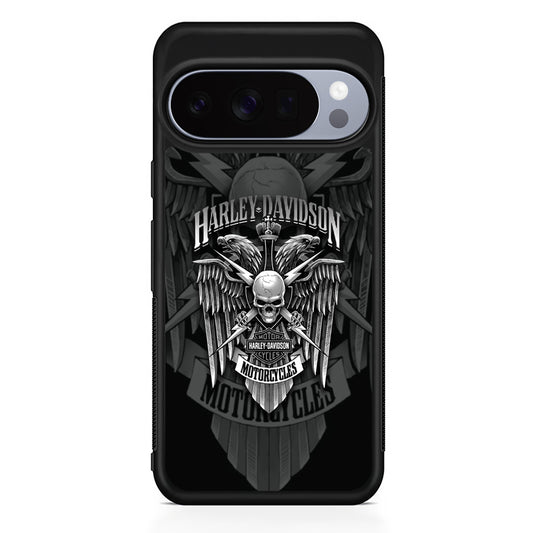 Harley Davidson Silver Pinion Google Pixel 10 Pro Case | Protective Google Pixel 10 Pro Cover
