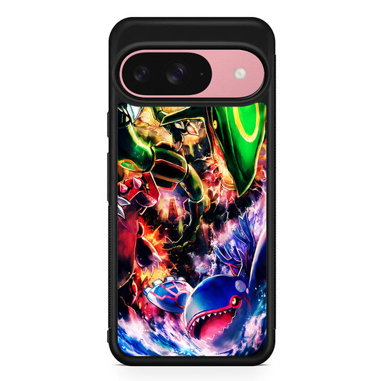 Legendary Pokemon Monsters Trio Google Pixel 9 Case | Google Pixel 9 Protective Rubber Case