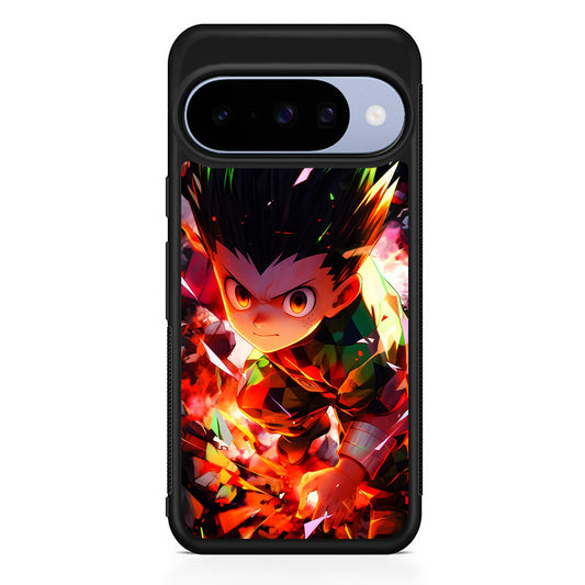 Hunter x Hunter Gon Freecss in Action Google Pixel 10 Case | Google Pixel 10 Rubber Protective Case