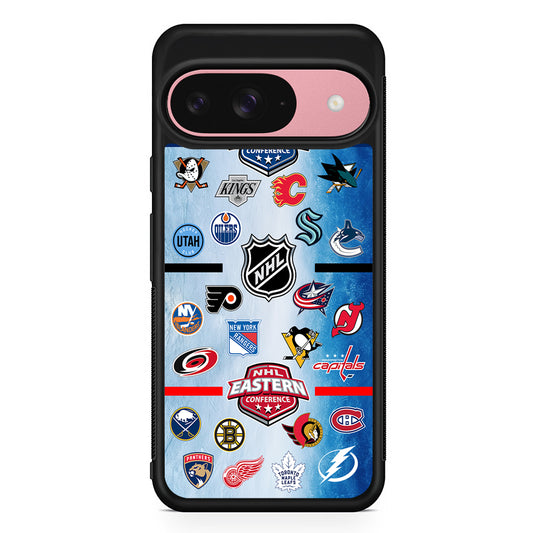 All NHL Teams Logo Google Pixel 9 Case | Google Pixel 9 Protective Rubber Case