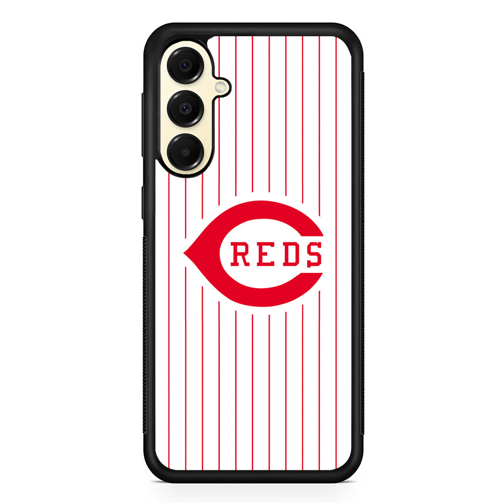 MLB Cincinnati Reds Team Samsung Galaxy A16 Case | Slim Rubber Samsung Galaxy A16 Case