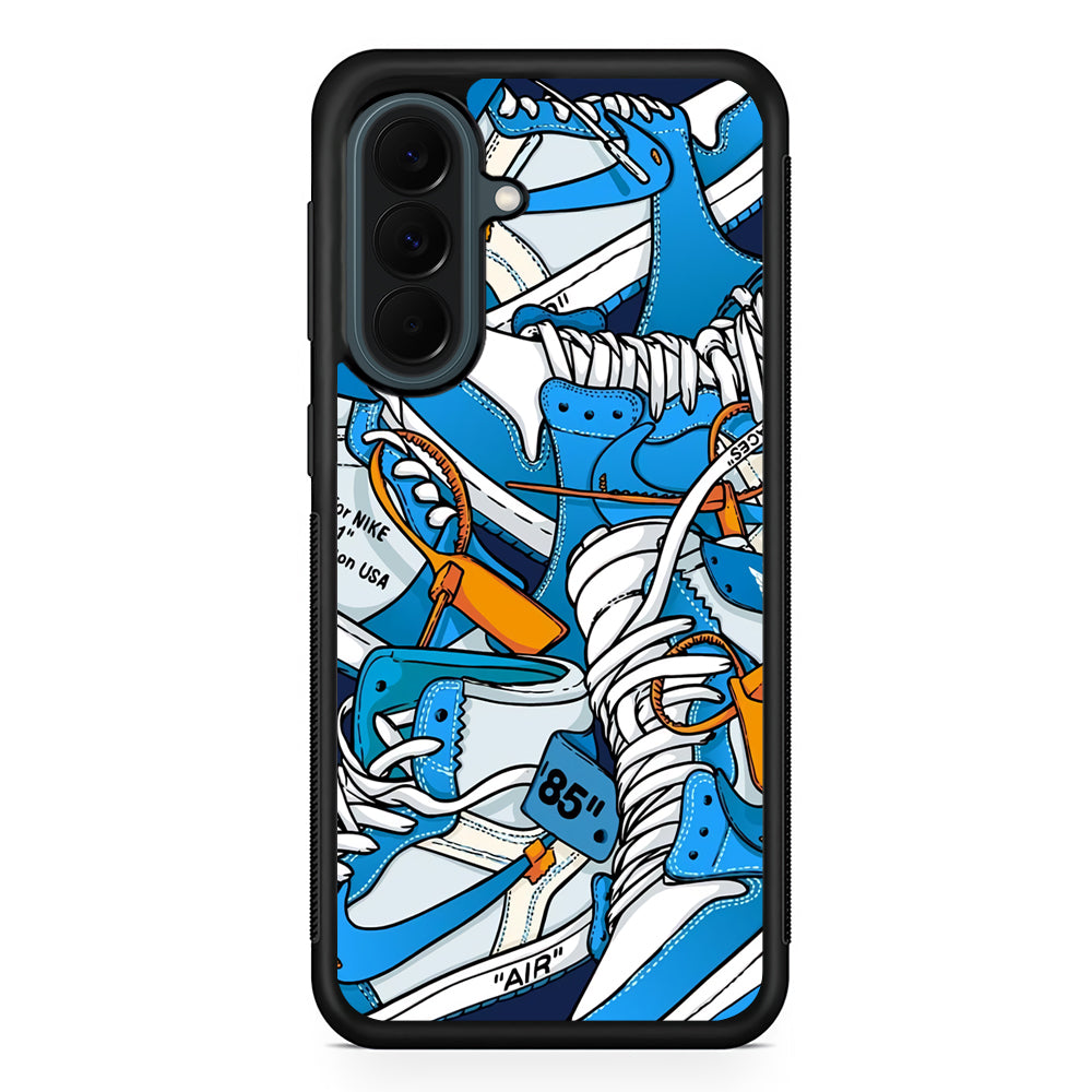 Nike Air Blue Samsung Galaxy A37 Case | Samsung Galaxy A37 Rubber Phone Case