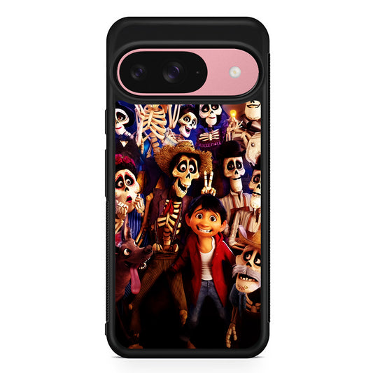 Coco Poster Family Google Pixel 9 Case | Google Pixel 9 Protective Rubber Case