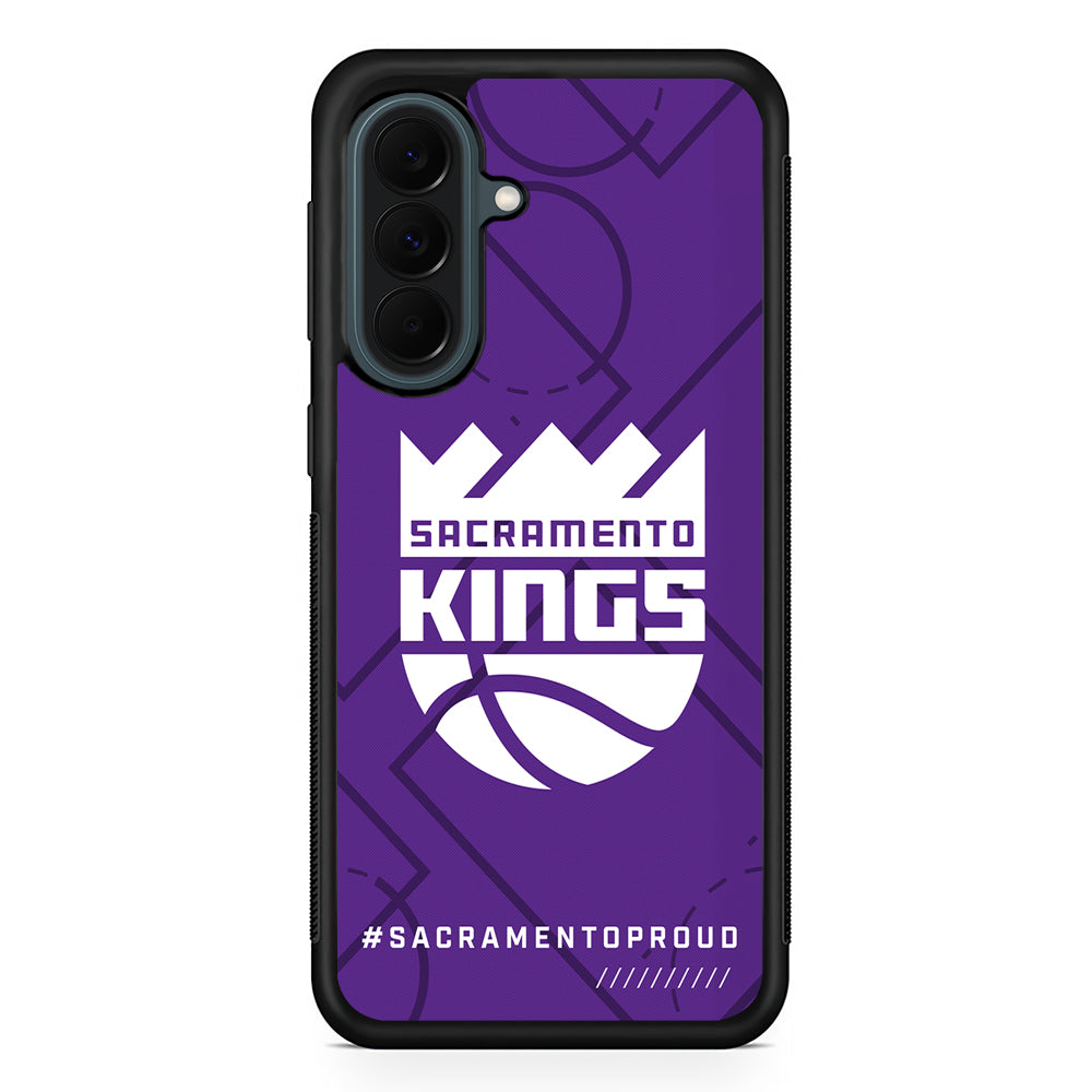 NBA Sacramento Kings Proud Samsung Galaxy A37 Case | Samsung Galaxy A37 Rubber Phone Case