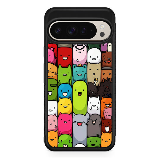 Monster Cute Cartoon Doodle Google Pixel 9 Pro Case | Slim Protective Cover