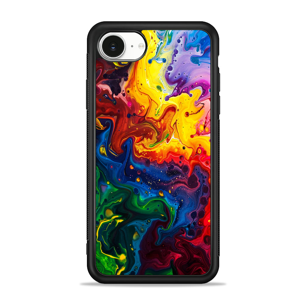 Abstract Liquid Marble Aesthetic iPhone 16e Case | Protective Phone Cover