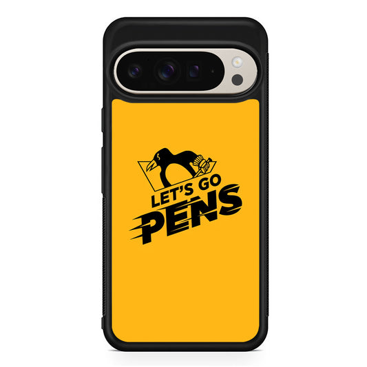 NHL Pittsburgh Penguins Let's Go Google Pixel 9 Pro Case | Slim Protective Cover