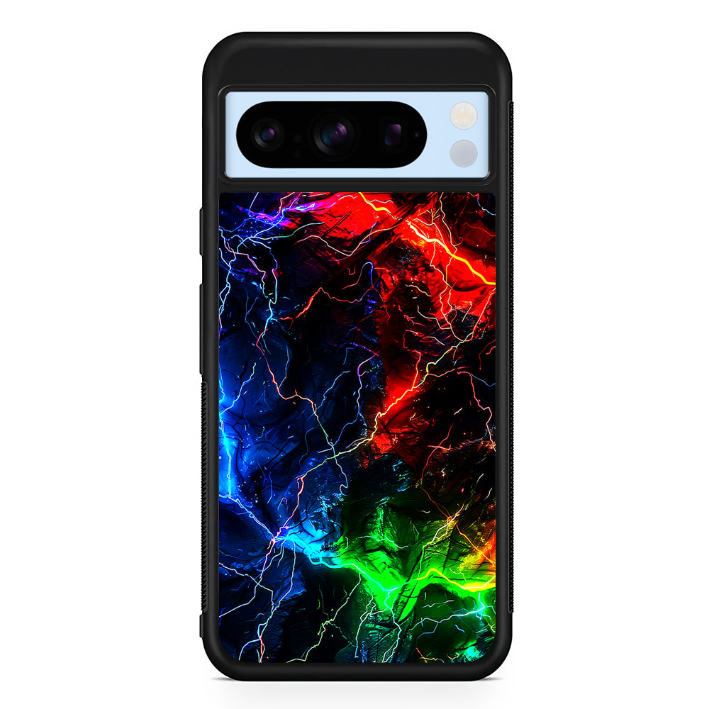 Lightning Strike at Night Google Pixel 8 Pro Case | Slim Rubber Case for Google Pixel 8 Pro
