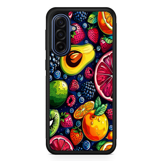 Colorful Mixed Sweet Fruits Samsung Galaxy A17 Case | Slim Protective Phone Cover