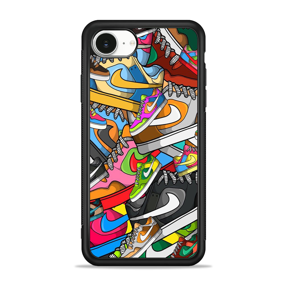 Nike Mix Shoes iPhone 16e Case - Slim Silicone Case
