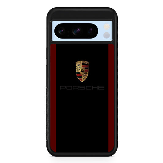 Porsche Logo Stripe Maroon Google Pixel 8 Pro Case | Premium Protective Case for Google Pixel 8 Pro