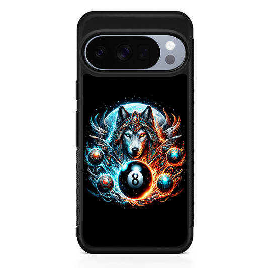 The Wolf Ball Number 8 Google Pixel 10 Pro Case | Slim Google Pixel 10 Pro Rubber Case