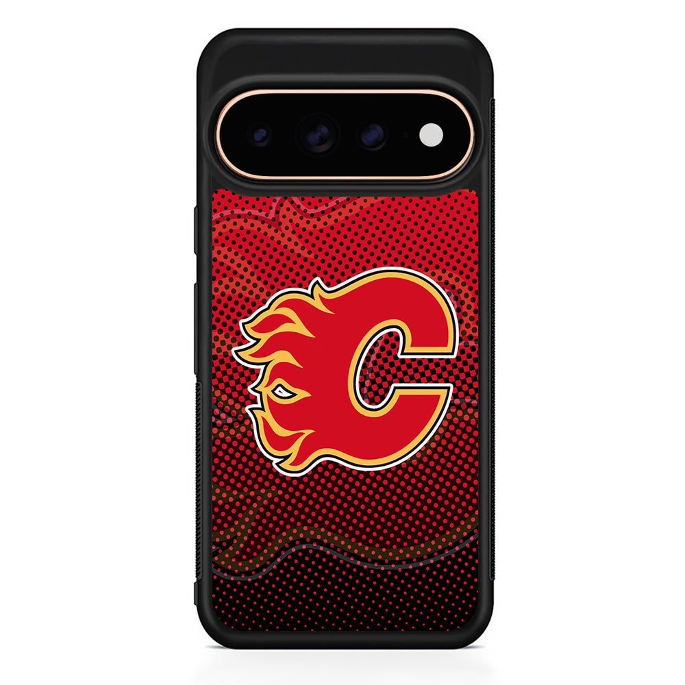 NHL Calgary Flames Dot Google Pixel 11 Pro Case - Stylish Protective Phone Case