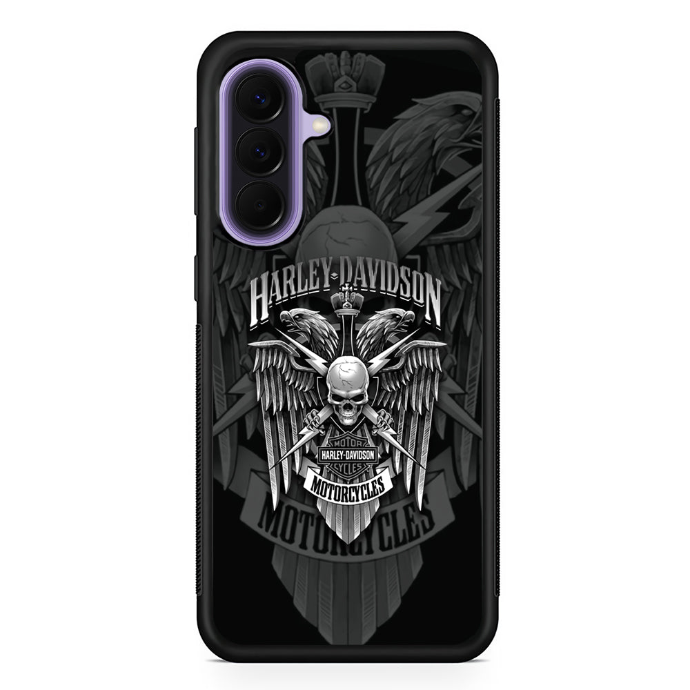 Harley Davidson Silver Pinion Samsung Galaxy A57 Case | Samsung Galaxy A57 Protective Cover